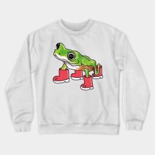 Frog in wellies Crewneck Sweatshirt